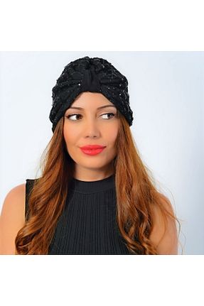 روسری مشکی پلی استر Luxavian - کد 303514914