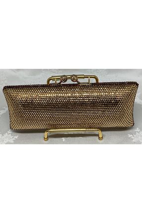 کیف مجلسی طلائی زنانه فلزی Noemi - کد 303542208