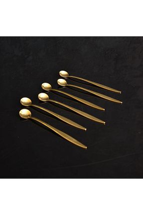 قاشق و چنگال و کارد طلائی 6 نفره şirin eşyalarım - کد 303595447