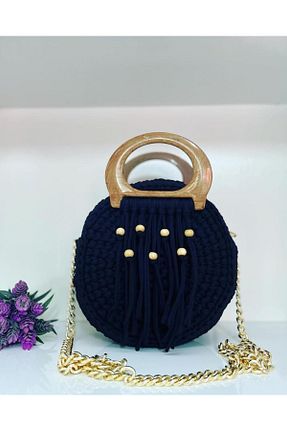 کیف دوشی مشکی زنانه پارچه ای PİNKBAG - کد 206652225