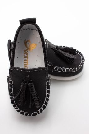 کفش کلاسیک مشکی بچه گانه چرم مصنوعی پاشنه کوتاه ( 4 - 1 cm ) پاشنه ساده کد 251913089