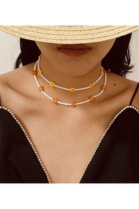 گردنبند جواهر رنگی زنانه منجق EsEr Butik - کد 303179595