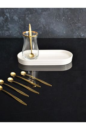قاشق و چنگال و کارد طلائی 6 نفره şirin eşyalarım - کد 303595447