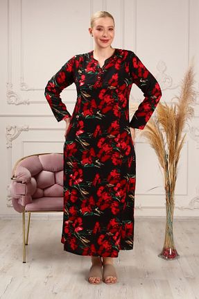 لباس سایز بزرگ مشکی زنانه ویسکون LİKAPA - کد 303926260
