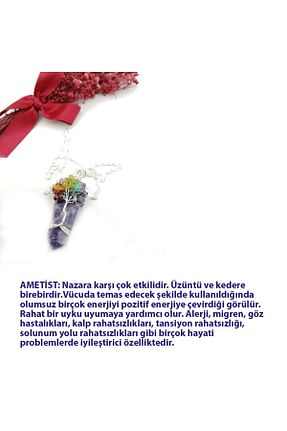 گردنبند جواهر رنگی زنانه سنگ طبیعی OSMANLI DOĞAL TAŞ - کد 303337772