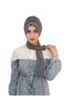 شال طوسی زنانه پلی استر erasra class - کد 303488564