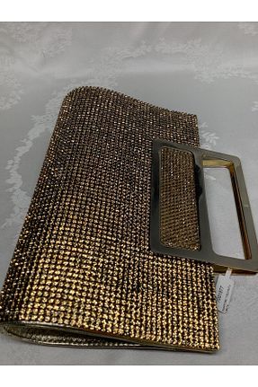 کیف مجلسی طلائی زنانه پارچه ای Noemi - کد 303857228