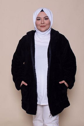 کاپشن سایز بزرگ مشکی زنانه سایز بزرگ Modayare - کد 152992086
