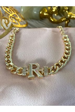 دستبند جواهر طلائی زنانه برنز کد 138788681