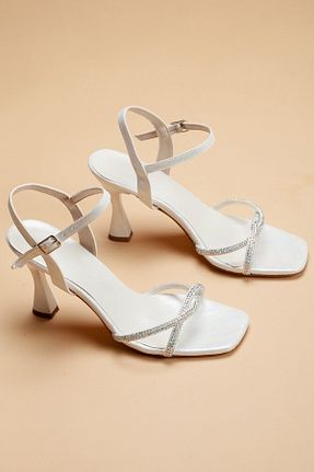 کفش مجلسی سفید زنانه چرم مصنوعی SOFT FASHION - کد 304897085