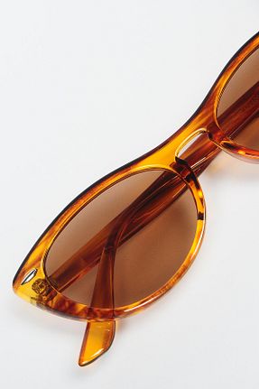عینک آفتابی قهوه ای زنانه UV400 Zevahir - کد 288905276