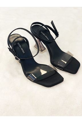 کفش پاشنه بلند کلاسیک مشکی زنانه چرم مصنوعی TUUBA SHOES - کد 305199191