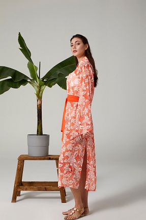 کیمونو و کافتان نارنجی زنانه پلی استر Ferual - کد 305265697