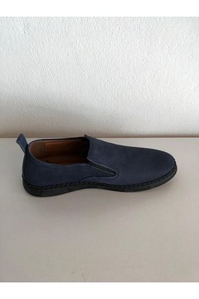 کفش کژوال سرمه ای مردانه چرم خالص SÜMER - کد 305342329