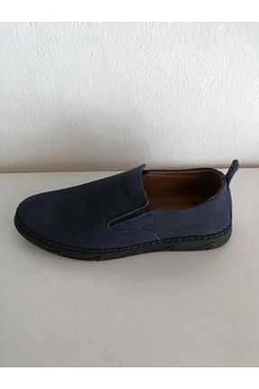کفش کژوال سرمه ای مردانه چرم خالص SÜMER - کد 305342329