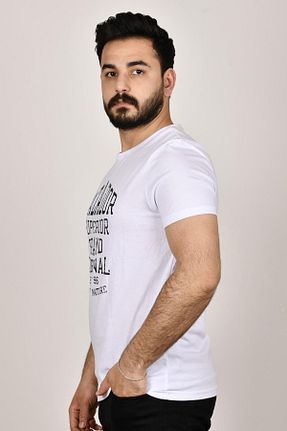 تیشرت سفید مردانه اسلیم فیت Cazador - کد 305370574