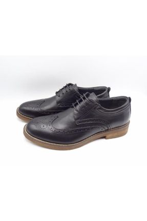 کفش کلاسیک مشکی مردانه چرم طبیعی کد 194908543