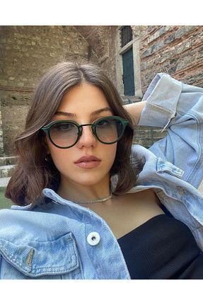عینک آفتابی خاکی زنانه UV400 BOUTIQUE MARYJANE - کد 136509235