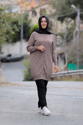 رویه حجاب قهوه ای زنانه رگولار Zey&Ka Butik - کد 153277955