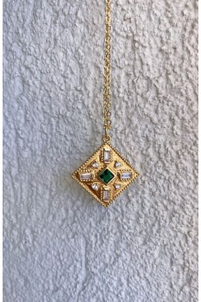 گردنبند استیل ( فولاد ) طلائی زنانه استیل (فولاد) TAP - کد 305234900