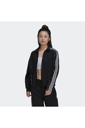 سوئیشرت اسپرت مشکی زنانه گشاد adidas - کد 305031885