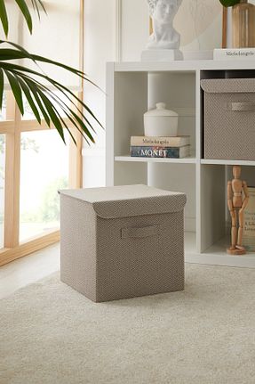 جعبه نگداری بژ پارچه Ocean Home Textile - کد 305293459