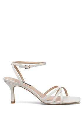 صندل سفید زنانه پاشنه نازک Nine West - کد 259954206