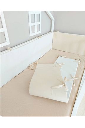 ست ملحفه دونفره بژ پنبه ای AYZEN HOME - کد 215814855