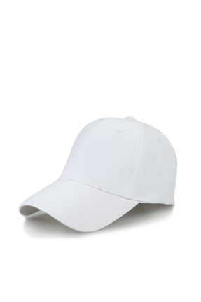 کلاه سفید زنانه پنبه (نخی) کد 305698767