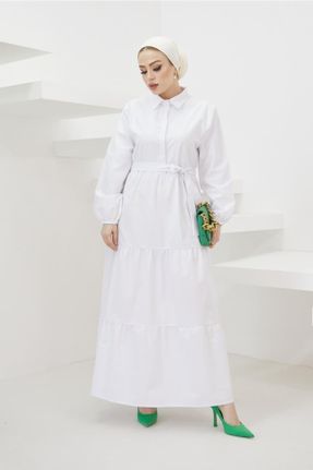 لباس سفید زنانه بافتنی ریلکس کد 305703838