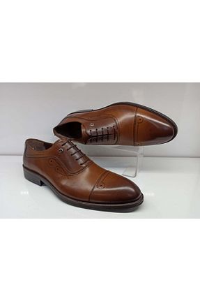 کفش کلاسیک قهوه ای مردانه چرم خالص Pierre Cardin - کد 73300652