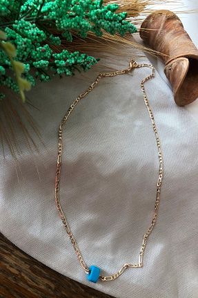 گردنبند جواهر زرد زنانه روکش طلا X-Lady Accessories - کد 43725464