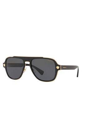 عینک آفتابی مشکی زنانه پلاریزه Versace - کد 73448689