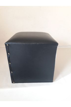 پوف و نیمکت مشکی چرم ne-sil home furniture - کد 51406834