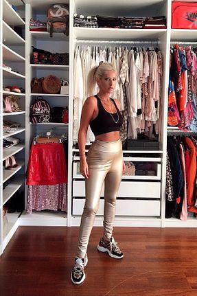 ساق شلواری اسپرت بژ زنانه بلند Fashiontayt - کد 145124407