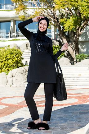 مایو حجاب مشکی زنانه ساده Genel Markalar - کد 88892779