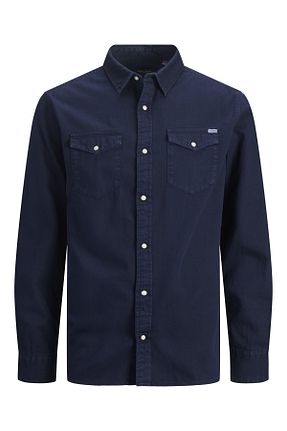 پیراهن سرمه ای مردانه رگولار Jack & Jones - کد 304342539