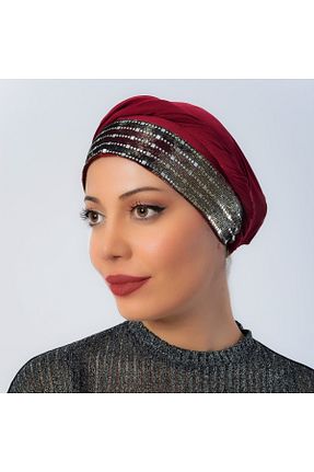 روسری قرمز پلی استر Luxavian - کد 304885103