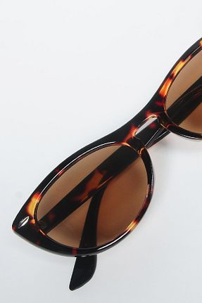 عینک آفتابی قهوه ای زنانه UV400 Zevahir - کد 288903601