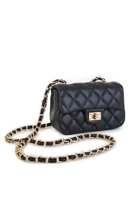 کیف پستچی مشکی زنانه چرم مصنوعی Nas Bag - کد 305156849