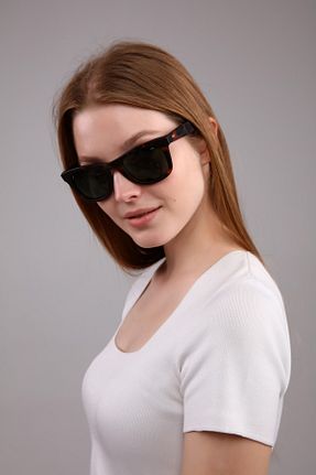 عینک آفتابی سبز زنانه UV400 PETİTO - کد 283632735