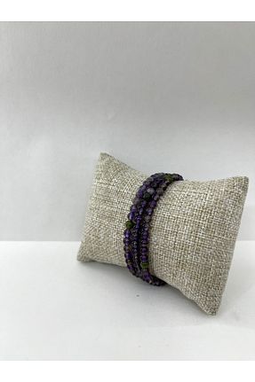 دستبند جواهر رنگی زنانه سنگ طبیعی OSMANLI DEĞERLİ TAŞ - کد 305808630
