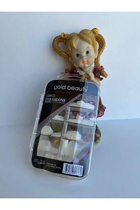 ناخن مصنوعی و اکسسوری سفید Gold Beauty - کد 306237722