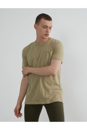 تی شرت متالیک مردانه یقه گرد پارچه ای کد 307203332