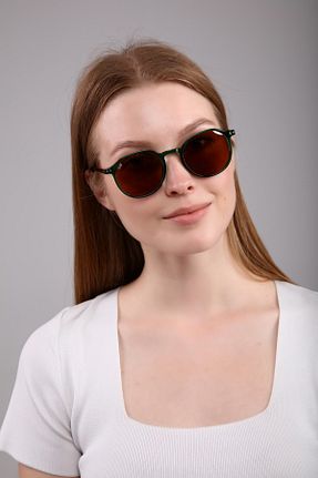 عینک آفتابی سبز زنانه UV400 PETİTO - کد 307526994