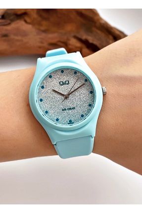 ساعت مچی فیروزه ای زنانه 31-35 میلی متر Q&Q - کد 266198960