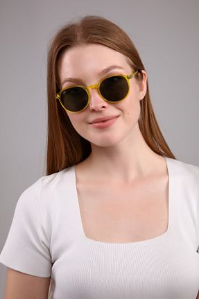 عینک آفتابی طلائی زنانه UV400 PETİTO - کد 307520288