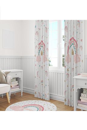 پرده زمینه سفید جیر PINKIE HOME - کد 305937195