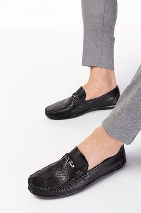 کفش کلاسیک مشکی مردانه چرم طبیعی پاشنه کوتاه ( 4 - 1 cm ) پاشنه ساده کد 306893171