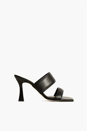 کفش پاشنه بلند کلاسیک مشکی زنانه چرم Shoes & More - کد 307417004